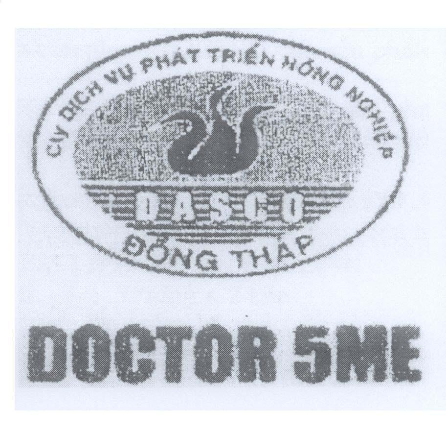 Mẫu nhãn hiệu DASCO Đồng Tháp cty dịch vụ phát triển nông nghiệp DOCTOR 5ME
