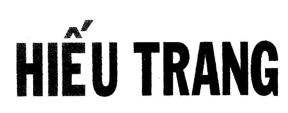 Mẫu nhãn hiệu Hiếu Trang
