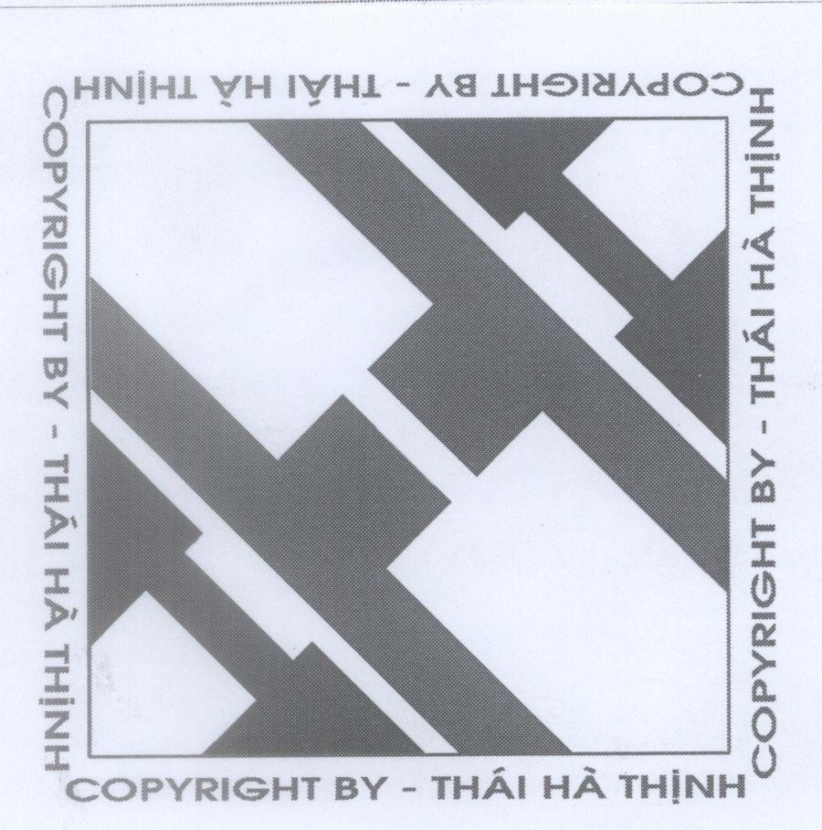 Mẫu nhãn hiệu COPYRIGHT BY Thái Hà Thịnh