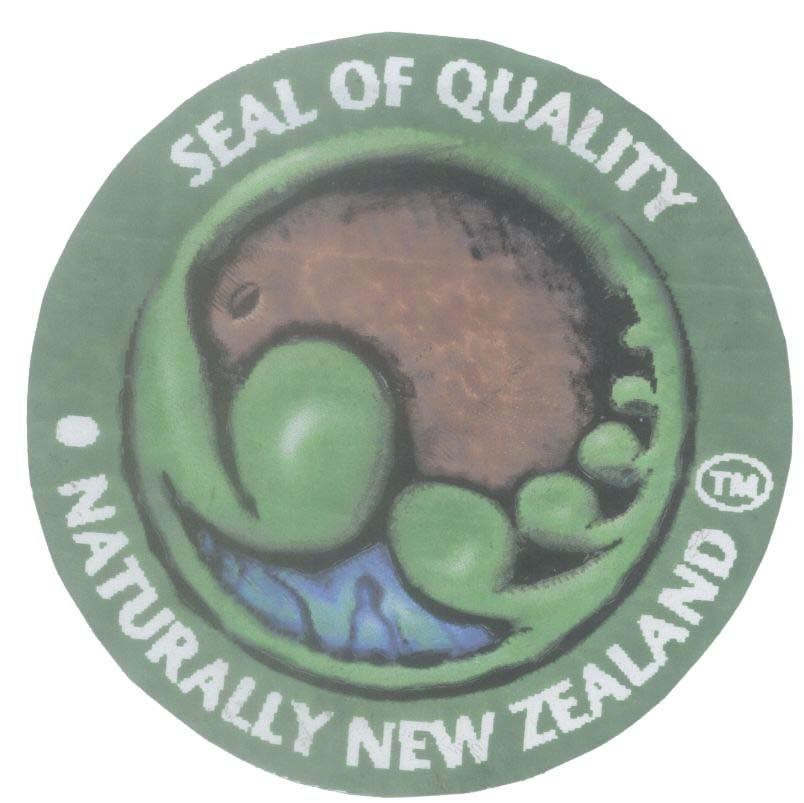 Mẫu nhãn hiệu SEAL OF QUALITY NATURALLY NEW ZEALAND