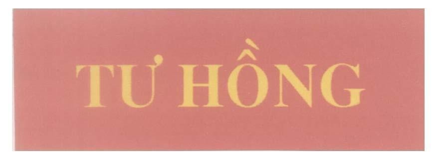 Mẫu nhãn hiệu Tư Hồng