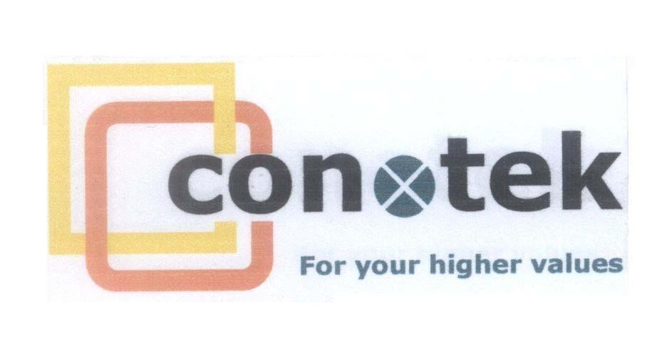 Mẫu nhãn hiệu conotek For your higher values
