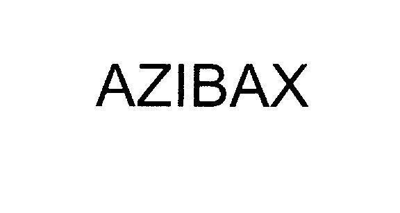 Mẫu nhãn hiệu AZIBAX