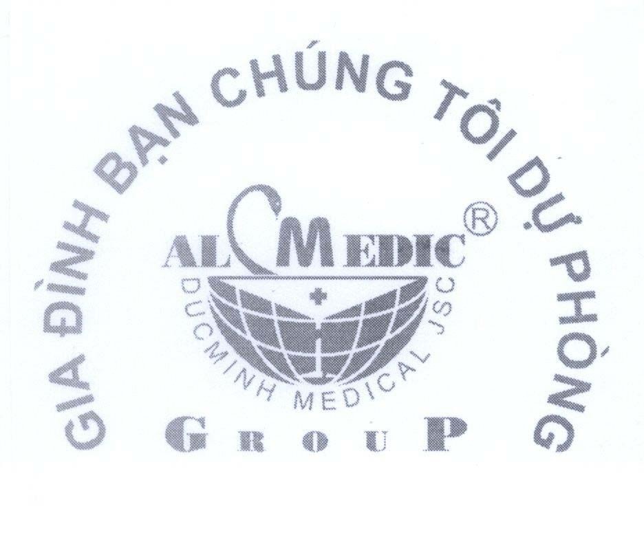 Mẫu nhãn hiệu DUC MINH MEDICAL JSC ALMEDIC GROUP Gia Đình Bạn Chúng Tôi Dự Phòng