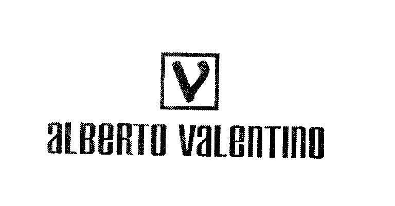 Mẫu nhãn hiệu V ALBERTO VALENTINO