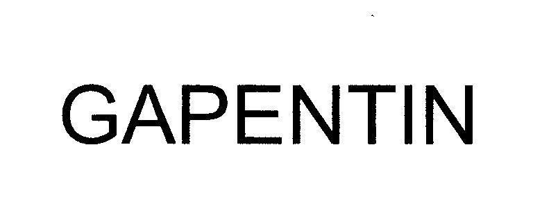 Mẫu nhãn hiệu GAPENTIN