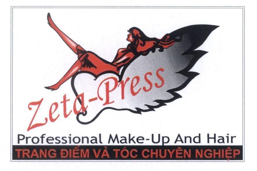 Mẫu nhãn hiệu Zeta Press Professional Make-Up And Hair Trang Điểm Và Tóc Chuyên Nghiệp