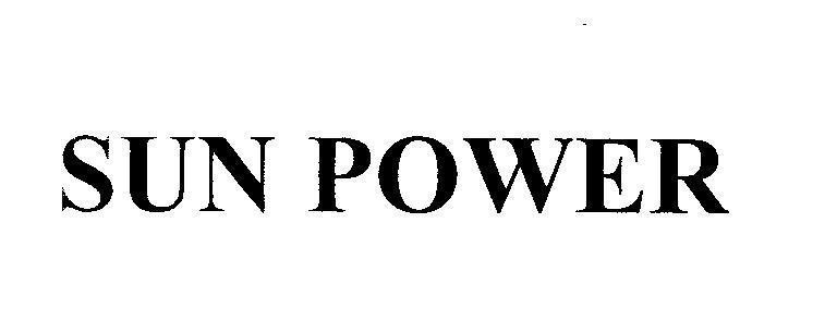 Mẫu nhãn hiệu SUN POWER