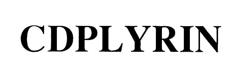 Mẫu nhãn hiệu CDPLYRIN