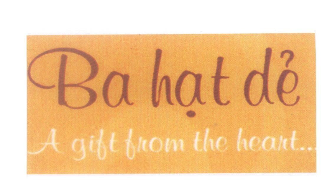 Mẫu nhãn hiệu Ba hạt dẻ A gift from the heart