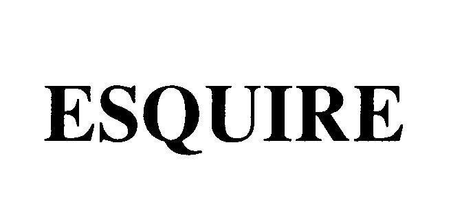 Mẫu nhãn hiệu ESQUIRE