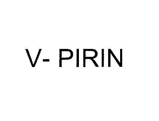 Mẫu nhãn hiệu V - PIRIN