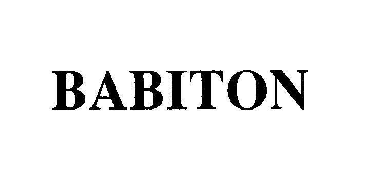 Mẫu nhãn hiệu BABITON