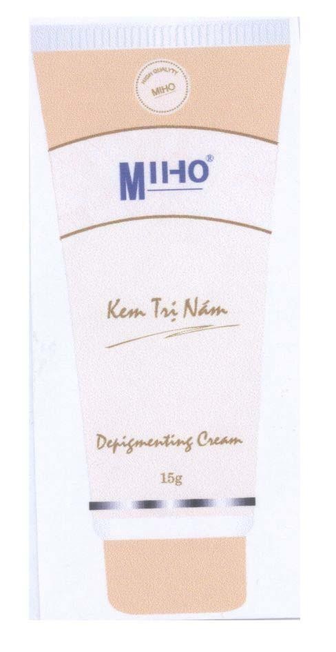 Mẫu nhãn hiệu MIHO High quality Kem trị nám Depigmenting cream