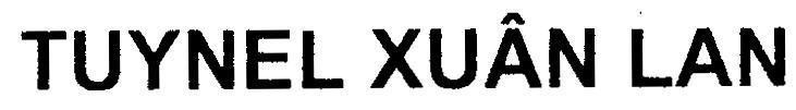 Mẫu nhãn hiệu TUYNEL Xuân Lan