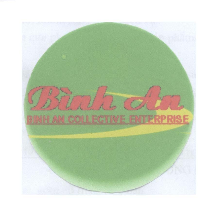 Mẫu nhãn hiệu Bình An BINH AN COLLECTIVE ENTERPRISE
