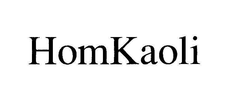 Mẫu nhãn hiệu HomKaoli