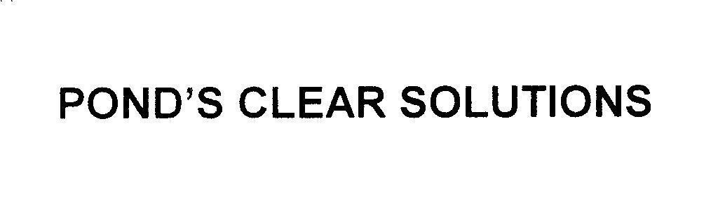 Mẫu nhãn hiệu POND'S CLEAR SOLUTIONS