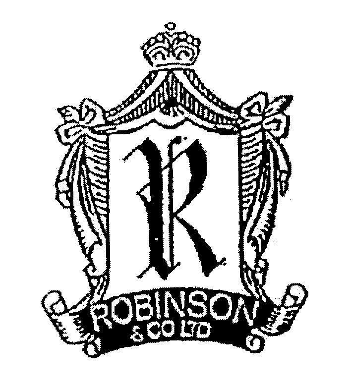 Mẫu nhãn hiệu R ROBINSON & CO LTD