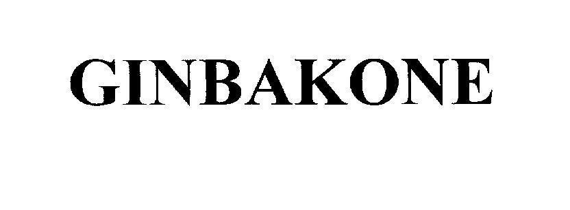 Mẫu nhãn hiệu GINBAKONE