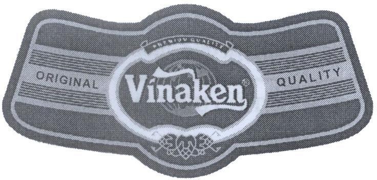 Mẫu nhãn hiệu Vinaken ORIGINAL PREMIUM QUALITY