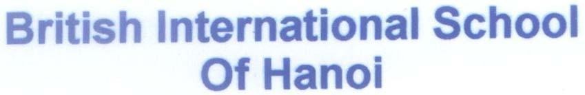 Mẫu nhãn hiệu British International School Of Hanoi