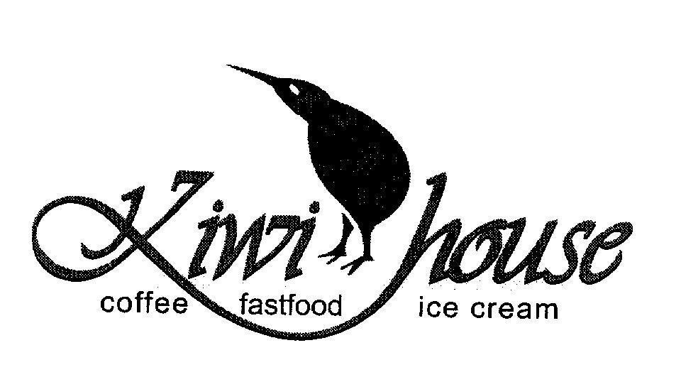 Mẫu nhãn hiệu Kiwi house coffee fastfood ice cream