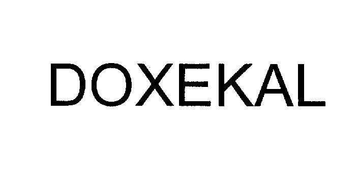 Mẫu nhãn hiệu DOXEKAL
