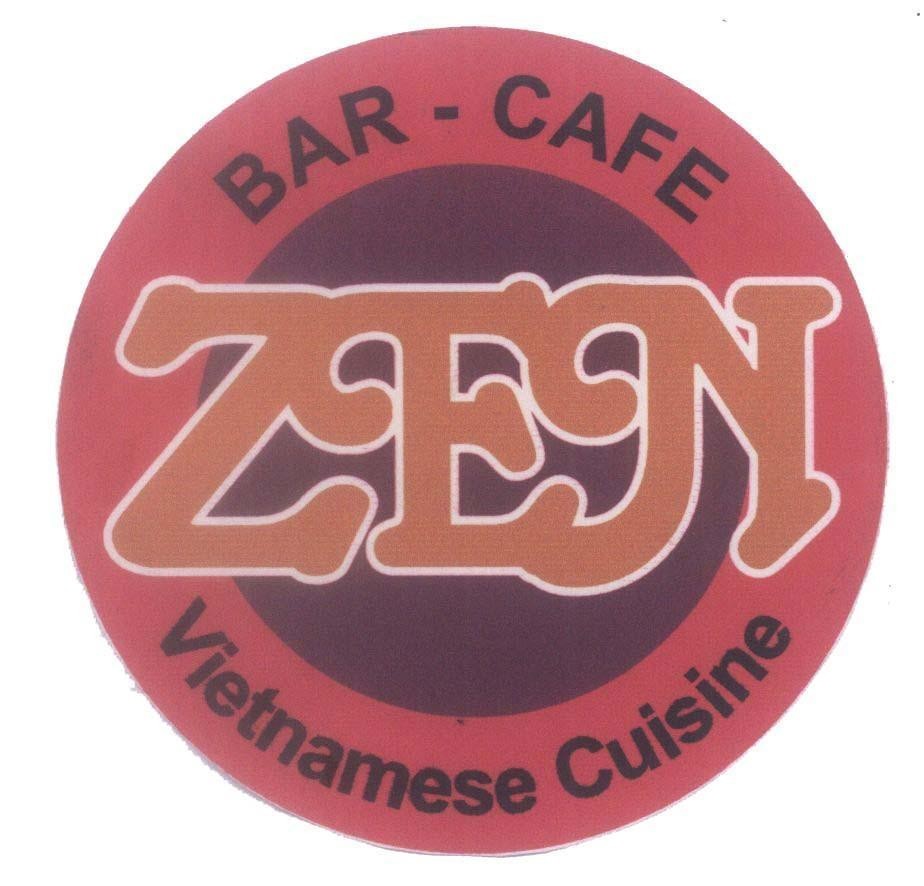 Mẫu nhãn hiệu ZEN BAR - CAFE Vietnamese Cuisine