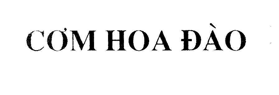 Mẫu nhãn hiệu Cơm Hoa Đào