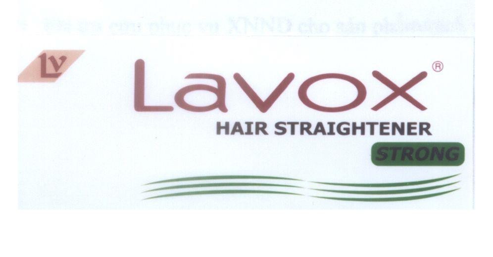 Mẫu nhãn hiệu LV Lavox HAIR STRAIGHTENER STRONG