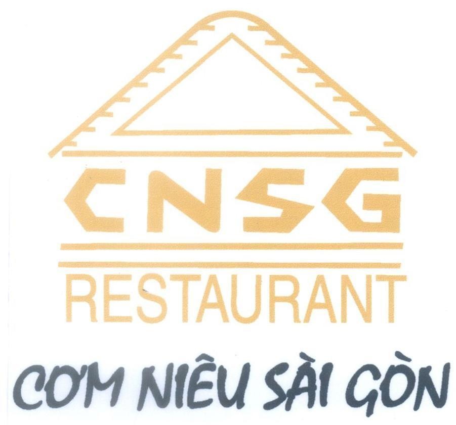 Mẫu nhãn hiệu CNSG RESTAURANT cơm niêu Sài Gòn