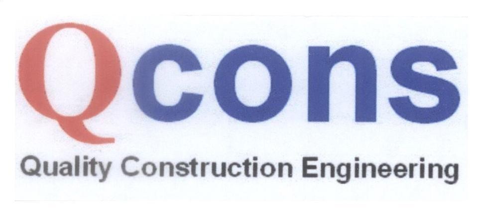 Mẫu nhãn hiệu Qcons Quality Construction Engineering