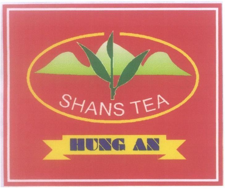 Mẫu nhãn hiệu SHANS TEA HUNG AN