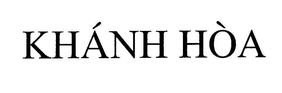 Mẫu nhãn hiệu Khánh Hoà