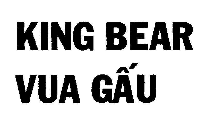 Mẫu nhãn hiệu KING BEAR Vua Gấu