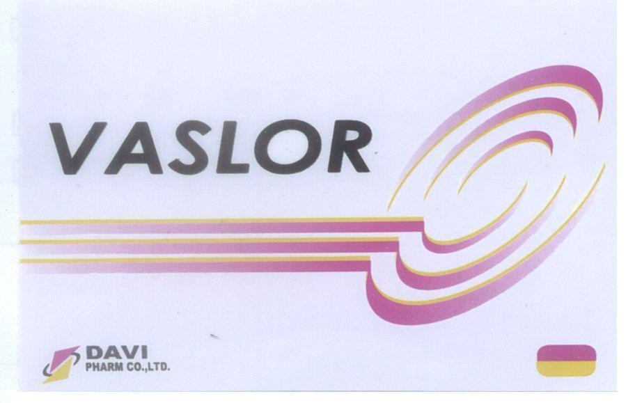 Mẫu nhãn hiệu VASLOR DAVI PHARM CO.,LTD