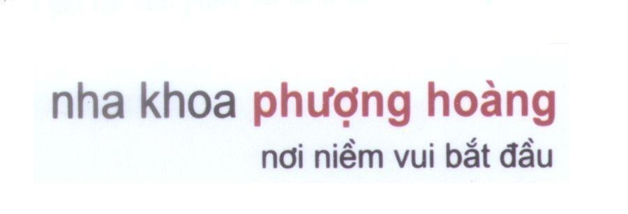 Mẫu nhãn hiệu nha khoa phượng hoàng nơi niềm vui bắt đầu