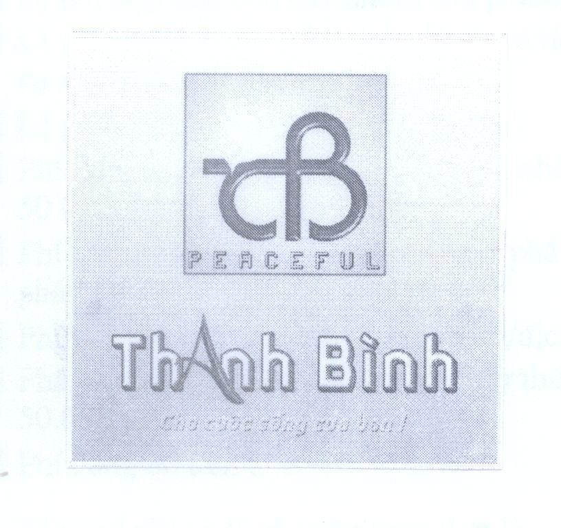 Mẫu nhãn hiệu TB A PEACEFUL Thanh Bình Cho cuộc sống của bạn !