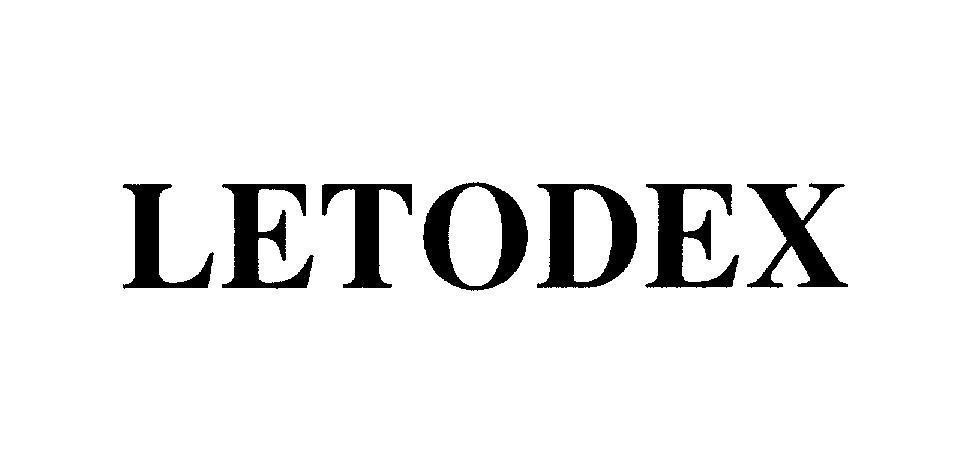 Mẫu nhãn hiệu LETODEX