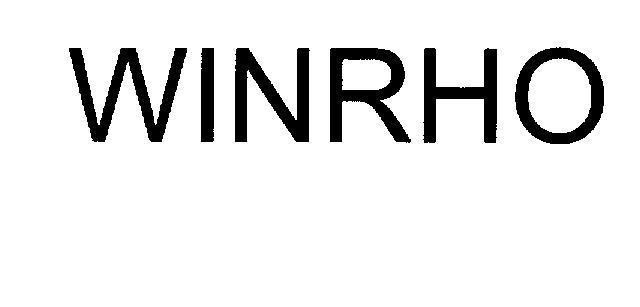 Mẫu nhãn hiệu WINRHO