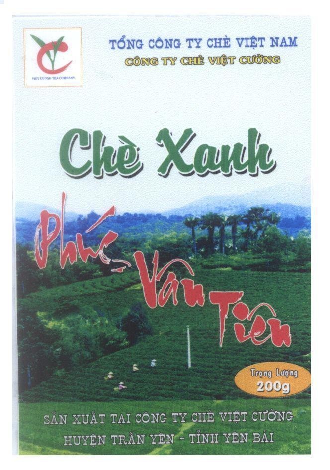 Mẫu nhãn hiệu Công Ty Chè Việt Cường VIET CUONG TEA COMPANY Phúc Vân Tiên Chè Xanh Tổng Công Ty Chè Việt Nam V C