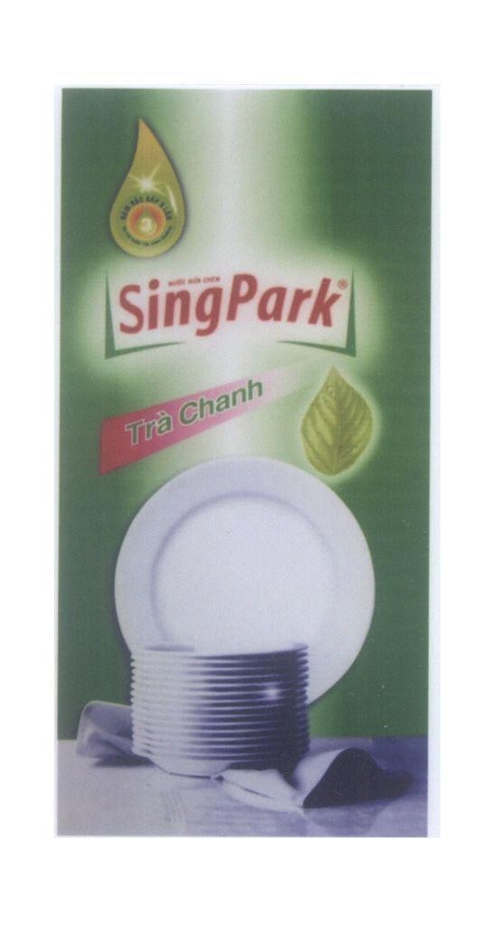 Mẫu nhãn hiệu SingPark Nước Rửa Chén Trà Chanh Đậm Đắc Gấp 3 Lần 3