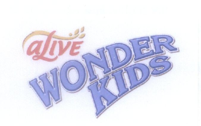 Mẫu nhãn hiệu aLIVE WONDER KIDS