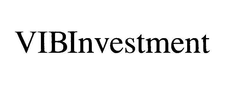 Mẫu nhãn hiệu VIBInvestment