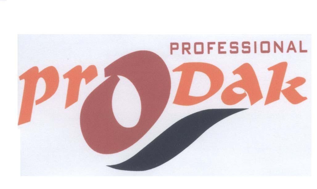 Mẫu nhãn hiệu PRODAK PROFESSIONAL