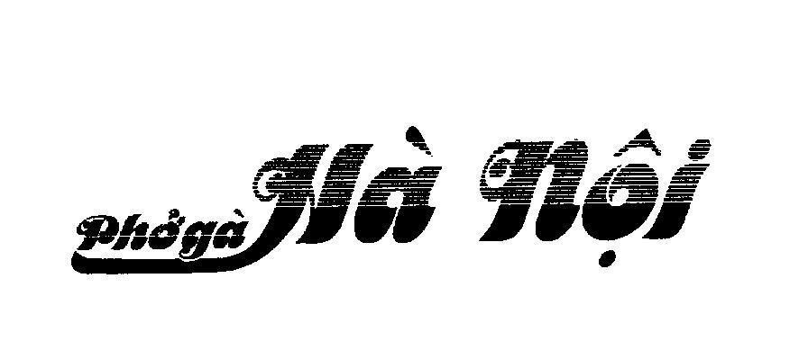 Mẫu nhãn hiệu Phở Gà Hà Nội