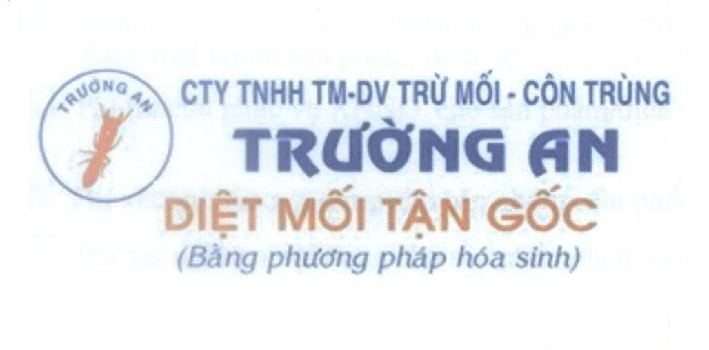 Mẫu nhãn hiệu Trường An Diệt Mối Tận Gốc (Bằng phương pháp hóa sinh) CTY TNHH TM-DV Trừ Mối - Côn Trùng