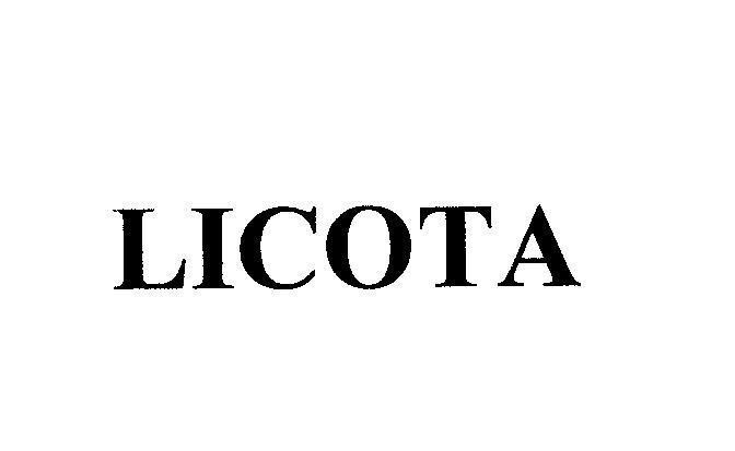 Mẫu nhãn hiệu LICOTA