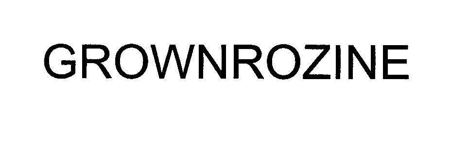Mẫu nhãn hiệu GROWNROZINE